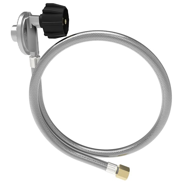 Universal 4 Ft Steel Braided Propane Hose Regulator