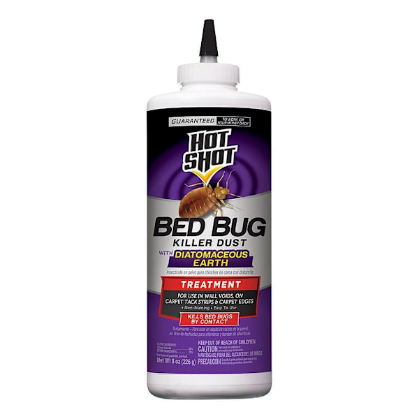 Hot Shot 8 Oz Bed Bug Killer Dust With Diatomaceous Earth Case Of 6