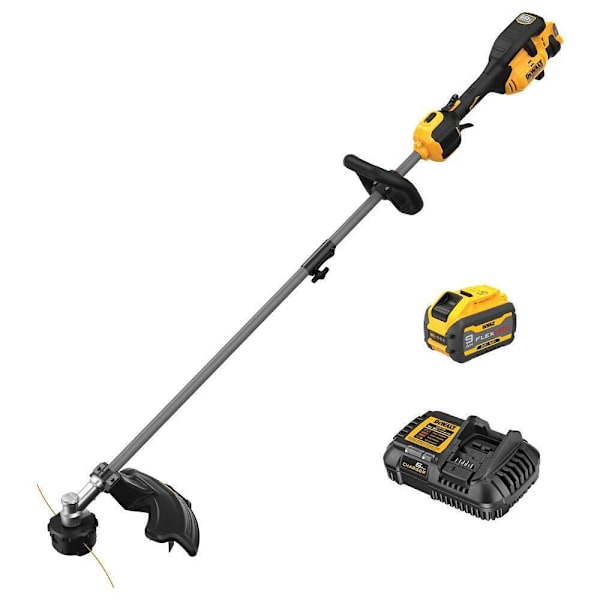 Dewalt 60V 17" Attachment Capable String Trimmer Kit With 9 Ah Battery & Charger