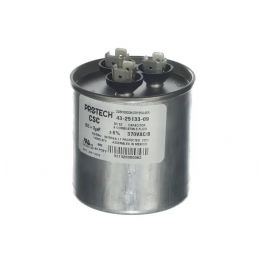 Rheem-Ruud 43-25133-09 Dual Round Run Capacitor 60/3 MFD 370V