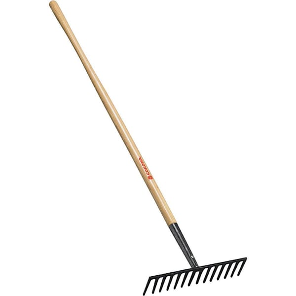Corona Tools Level Head Rake 16 In. Head 14 Tines Ash Hardwood Handle