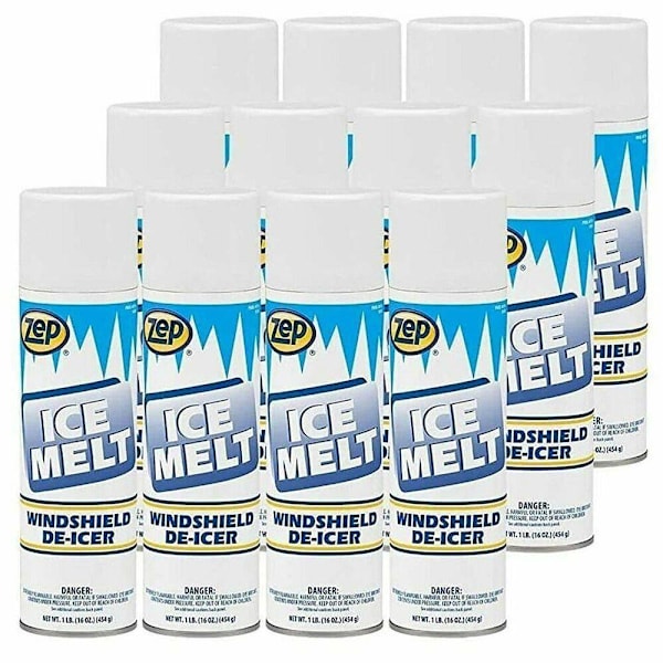Zep Ice Melt Aerosol De-Lcer For Windshields And Windows 20 Oz Case Of 12