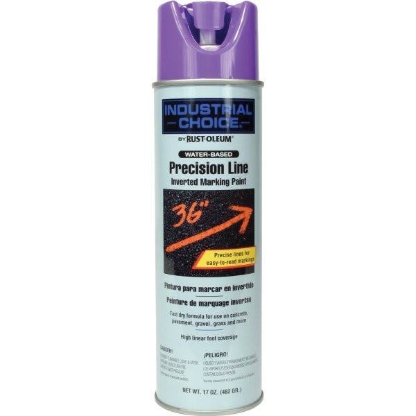 Rust-Oleum Invert Marking Paint - Fluorescent Purple, Water, 17 Oz, Case Of 12