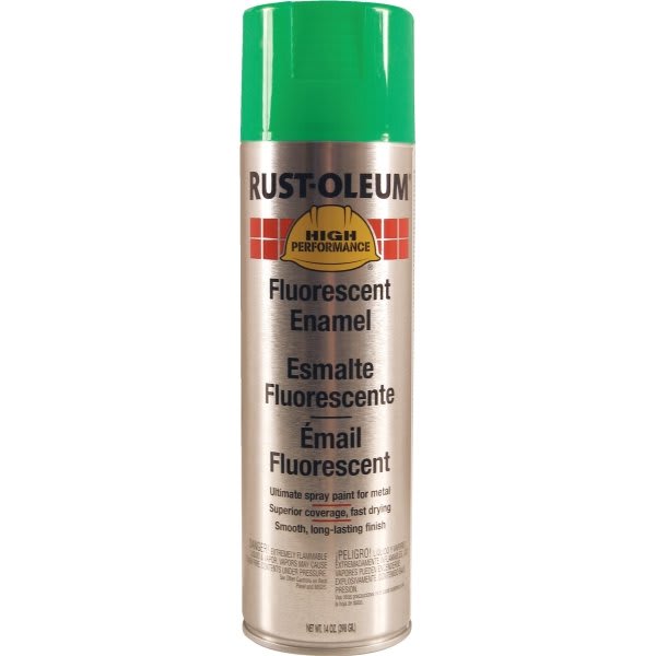 Rust-Oleum Performance Enamel Gloss Spray Paint, 15 Oz, Floures Green, Case Of 6