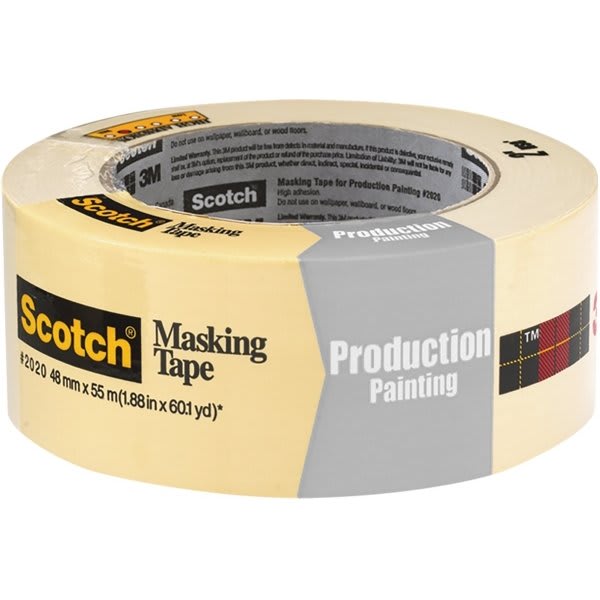 3M 2020-2a 2" X 60 Yds. Masking Tape S/W 24 Rolls