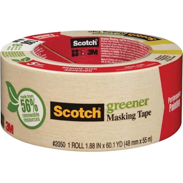 3M 2050-2a 2" X 60 Yds. Painter's Masking Tape S/W 24 Rolls