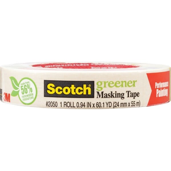 3M 2050-1a 1" X 60 Yds. Painter's Masking Tape S/W 36 Rolls