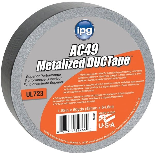 Intertape Polymer Group 82764 2" X 60yd Metallic Duct Tape