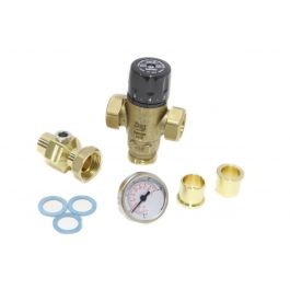 Caleffi 521519A 3-Way Thermostatic Mixing Valve 3/4" Sweat