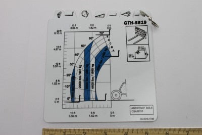 Genie Part # 55.0700.0166GT – Load Charts Standard Kit