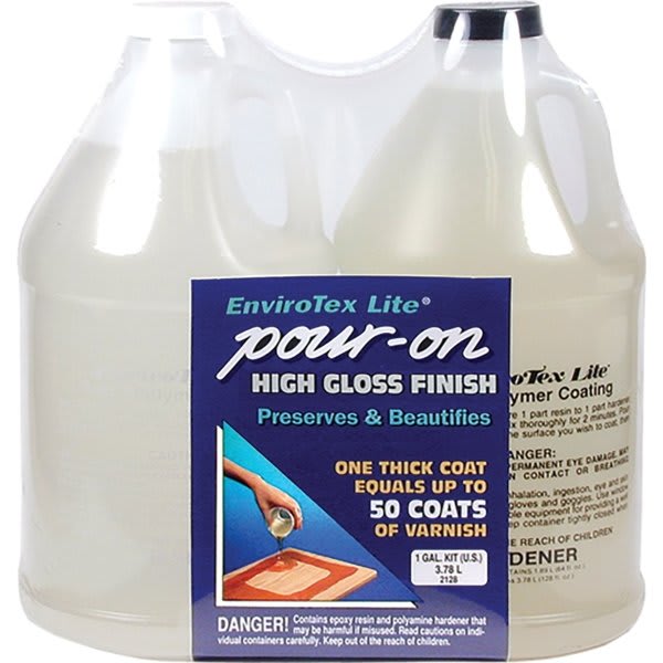 Eti 2128 1g High Gloss Envirotex Lite Polymer Coating Two Part Kit