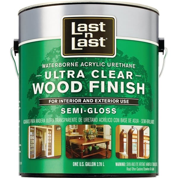 Absolute Coatings 1g Semi Gloss Ultra Clear Waterborne Wood Finish 275 Voc
