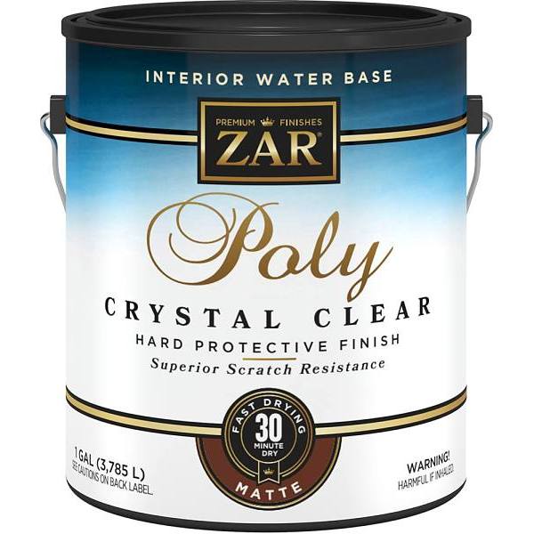 Zar 1 Gal. Matte Poly Crystal Clear Int Wb
