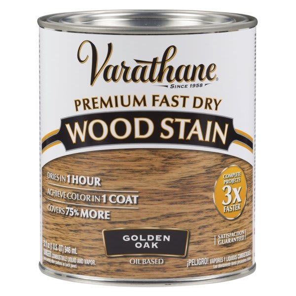 Rust-Oleum Varathane Golden Oak Fast Dry Wood Stain Case Of 2