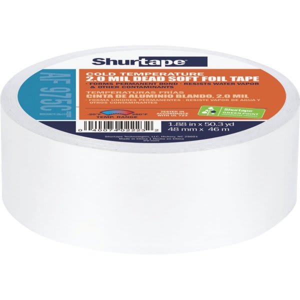 Shurtape Af 975ct Cold Temperature Aluminum Foil Tape - Silver - 48mm X 46m