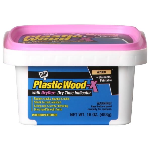 Dap 16 Oz. Plastic Wood-X Filler W/ Drydex (Natural) (8-Pack)