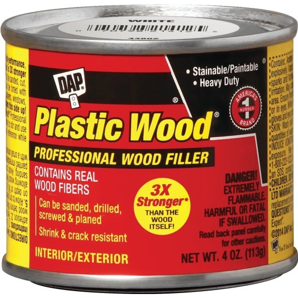 Dap 4 Oz White Plastic Wood Solvent Wood Filler Package Of 12