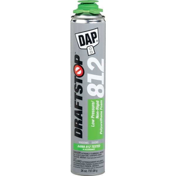 Dap Draftstop 26 Oz 812 White Low Pressure Window And Door Foam Package Of 12