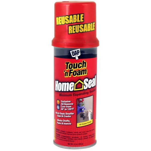 DAP Touch'N Foam 12 Oz Amber Home Seal Minimum Expanding Sealant Package Of 12