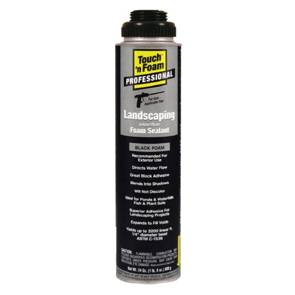 DAP Touch'N Foam 24 Oz Black Landscaping Exterior Gun Foam Package Of 12