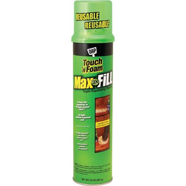 DAP Touch'N Foam Amber Max Fill Expanding Foam Sealant Package Of 12