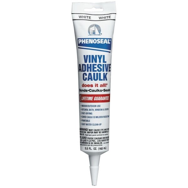Dap Phenoseal 5.5 Oz Doesit All White Vinyl Adhesive Caulk Package Of 15