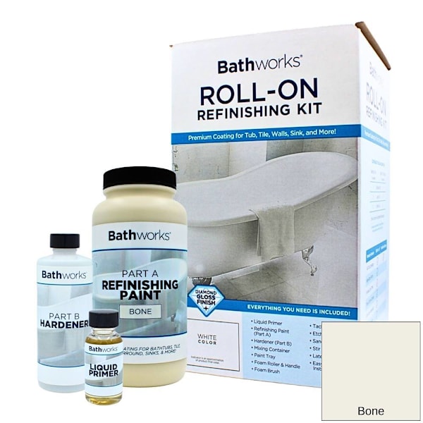 Bathworks Bathtub And Wall Refinishing Kit - Bone