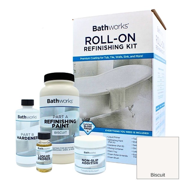 Bathworks Non-Slip Bath/wall Kit (Biscuit)