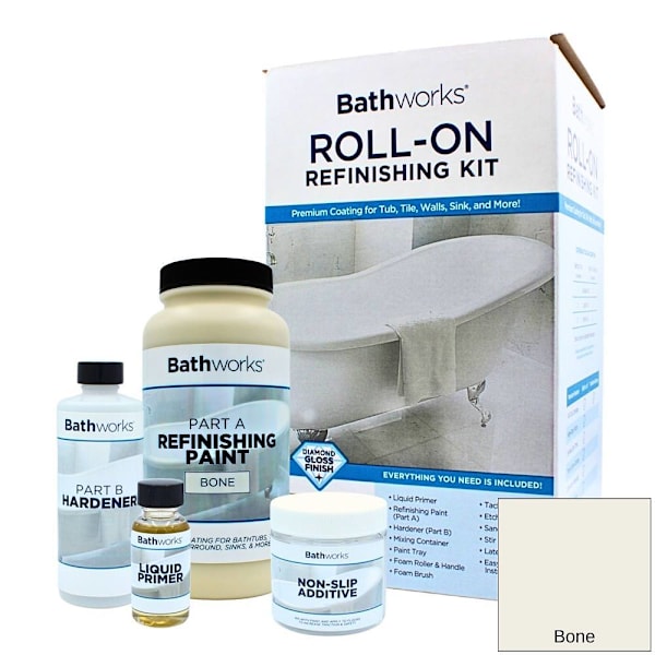 Bathworks Non-Slip Bath/wall Kit (Bone)
