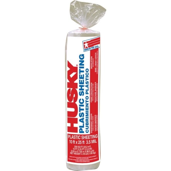 Poly-America Rs3510-25c 10' X 25' 3.5mil Clear Poly Film, Package Of 2