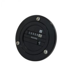 Redington 731-0046 10-50 VDC 3-Hole Round Meter Black