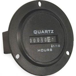 Redington 732-0001 3-Hole Round Hour Meter 10-80 VDC