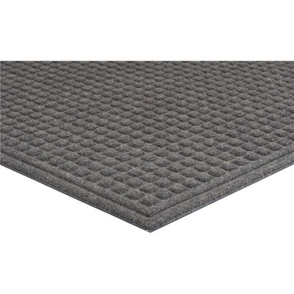 Apache Mills Ecomat Square Design Floor Mat, Gray, 3' X 2'