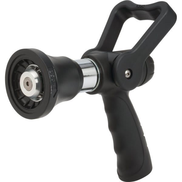 Garden Hose Nozzle Fireman'S Style Adjustable Spray Comfort Grip Handle