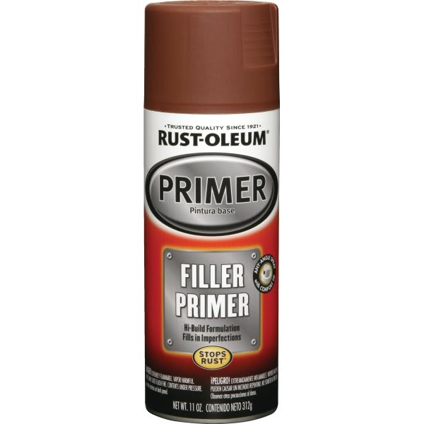 Rust-Oleum 11 Oz Stops Rust Filler And Sandable Primer Spray Flat Red 6pk