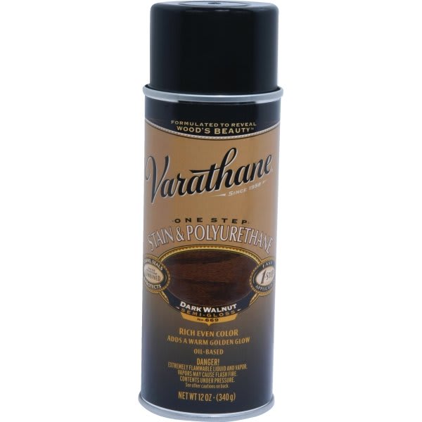Varathane 11 Oz Stain And Polyurethane Spray - Dark Walnut , Case Of 6