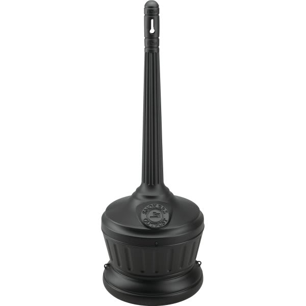 Commercial Zone Products Smokers Outpost Polyethylene Cigarette Receptacle (Black)