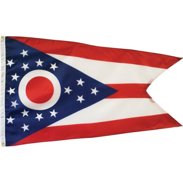 Valley Forge Flag State Flag Ohio 5' X 3'