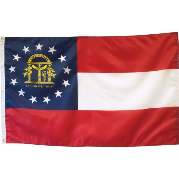 Valley Forge Flag State Flag Georgia 5' X 3'