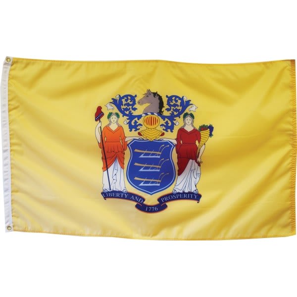 Valley Forge Flag State Flag New Jersey 5' X 3'