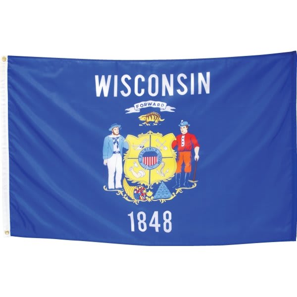 Valley Forge Flag State Flag Wisconsin 6' X 4'