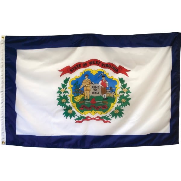 Valley Forge Flag State Flag West Virginia 5' X 3'
