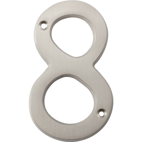 Hy-Ko 4" Satin Nickel Number 8