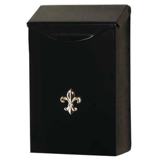Gibraltar Mailboxes City Classic Steel Vertical Wall Mount Mailbox In Black