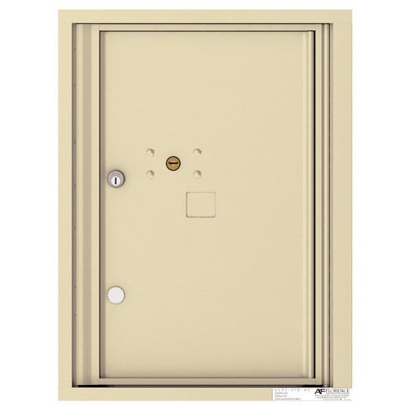Florence Mfg Versatile 4c Mailbox, 6 High Suite, 1-Parcel Locker, Beige