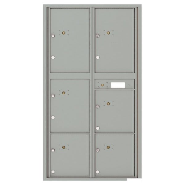 Florence Mfg Versatile 4c Mailbox, 16 High Suite, 6 Parcel Lockers, Silver