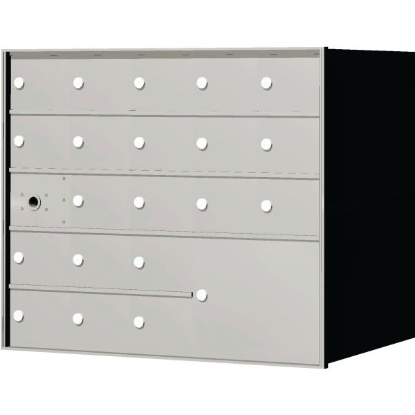 Florence Mfg 1400 Front Load Mailbox - 1 Master Door, 20 Mailboxes, 1 Parcel Locker