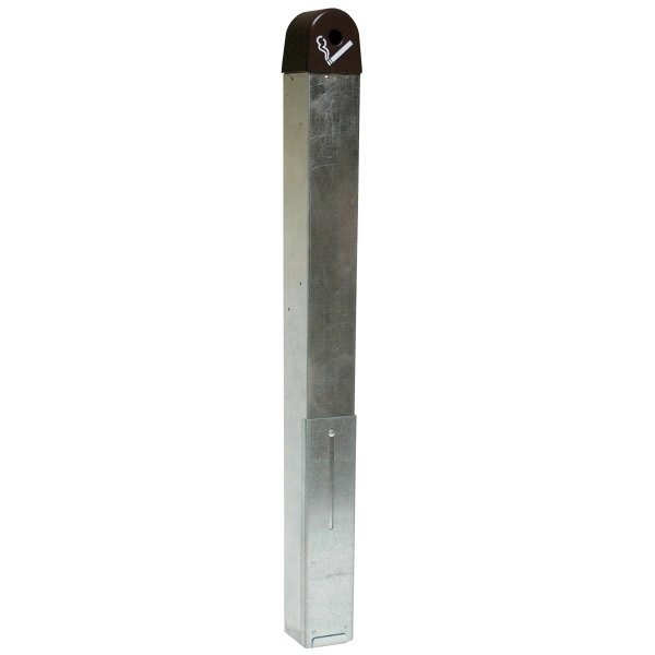 Rubbermaid Commercial Groundskeeper Metal Cigarette Receptacle (Black)