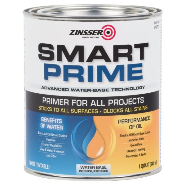 Zinsser Smart Prime Universal Water-Based Primer, Case Of 6