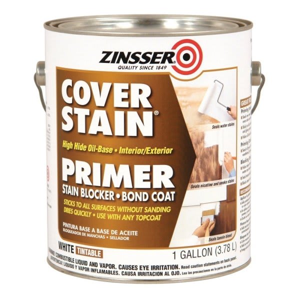 Zinsser Cover Stain High Hide Primer, Case Of 4